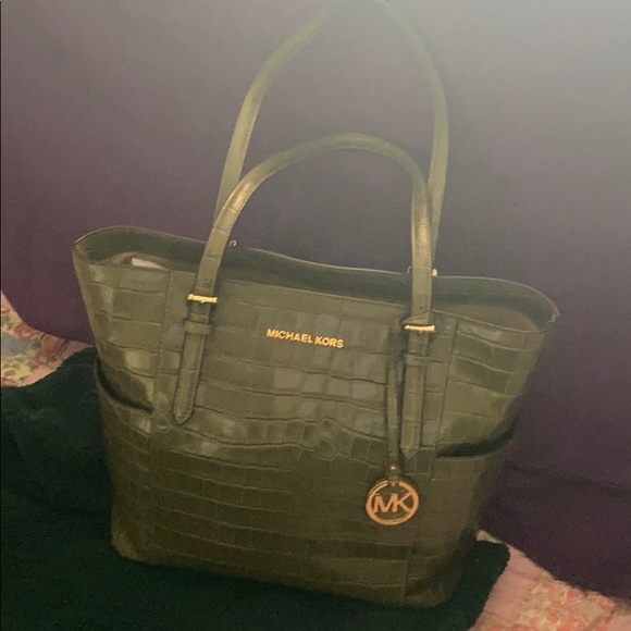 Michael Kors Hamilton Jet Set Crocodile Leather - Picture 3 of 10